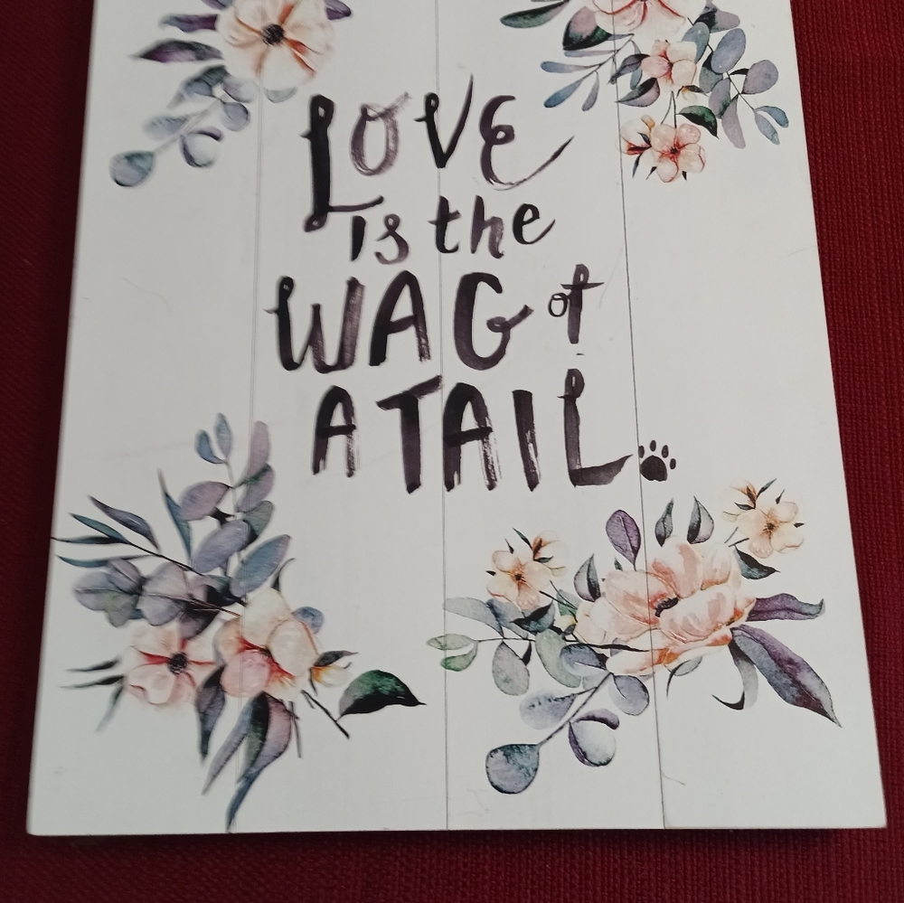 Floral Wall Art with Inspirational Quote